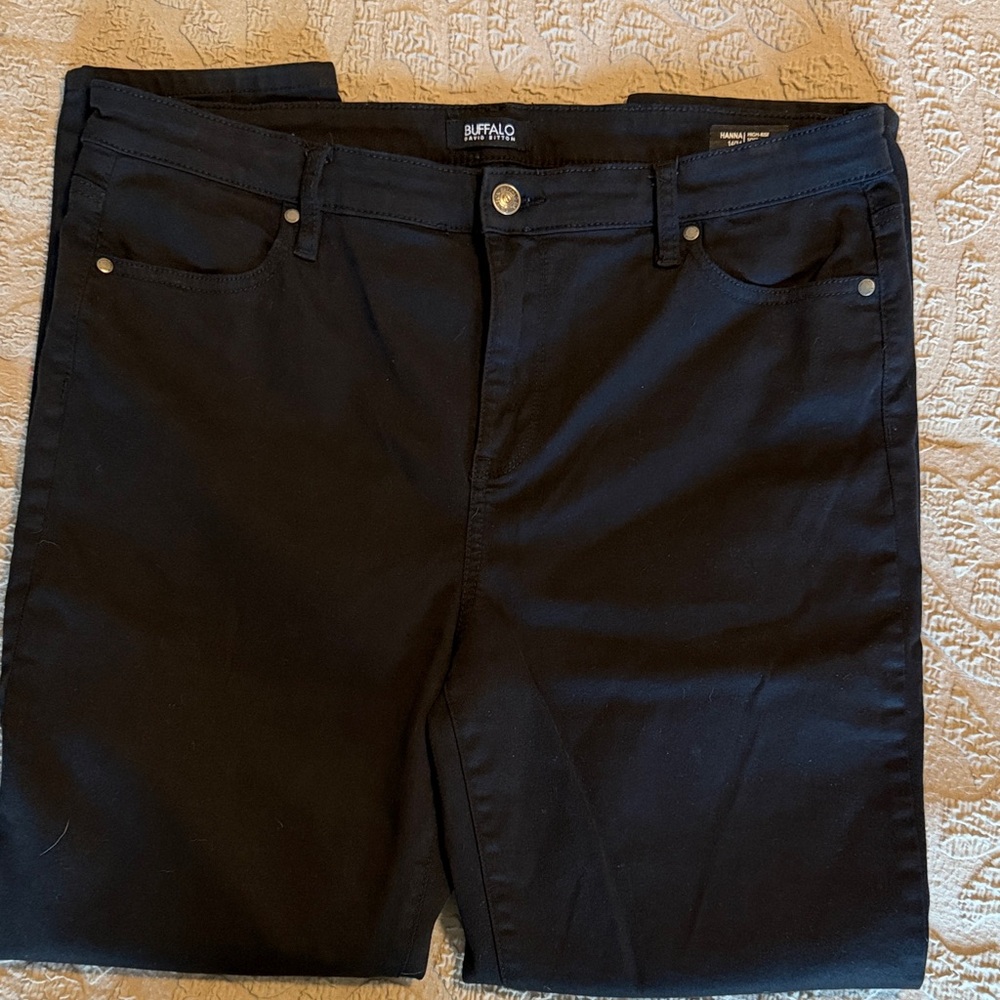Buffalo David Bitton Havana High Rise Soft Stretch Skinny Black Denim Jeans